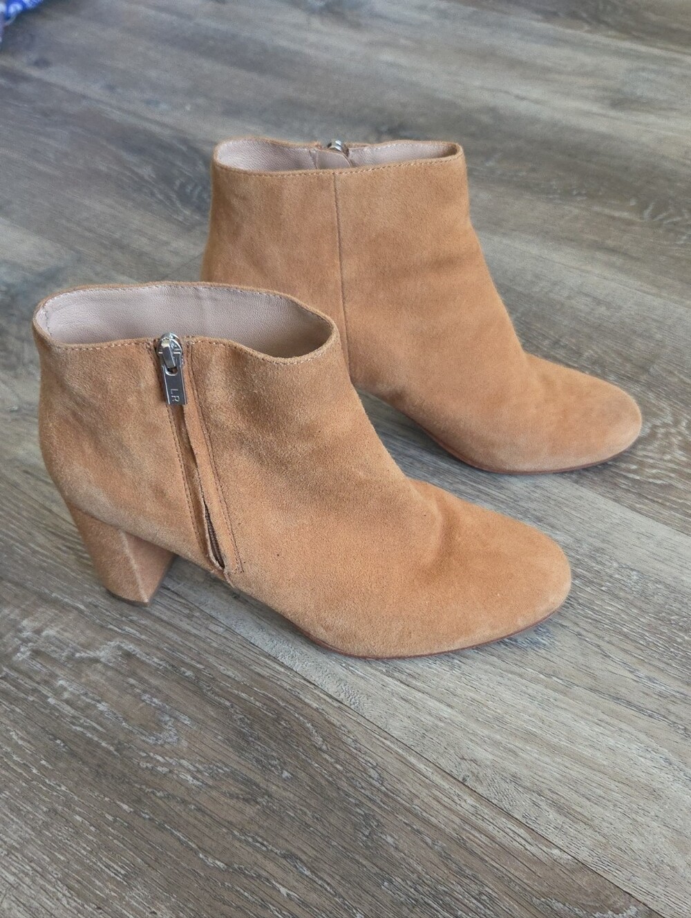 Loeffler Randall Tan Suede Ankle Booties